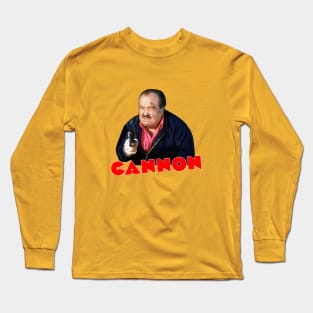 Cannon - Frank Cannon - Gun - 70s Cop Show Long Sleeve T-Shirt